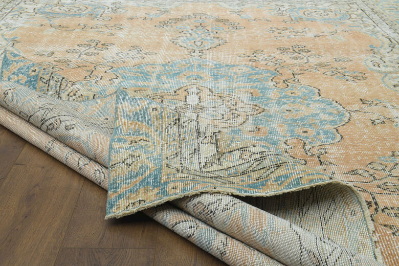 Handmade Vintage Area Anatolian Rug