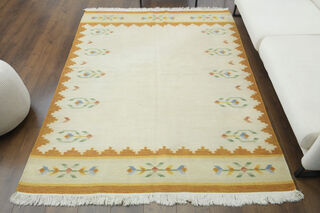 Handmade Vintage Large Area Rug - Thumbnail