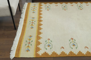 Handmade Vintage Large Area Rug - Thumbnail