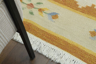 Handmade Vintage Large Area Rug - Thumbnail