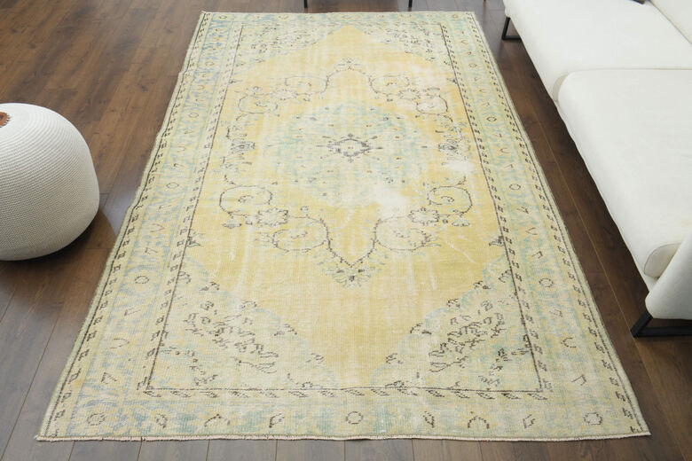 Handmade Vintage Area Anatolian Rug
