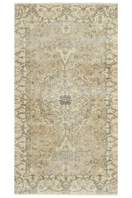 Handmade Vintage Area Oushak Rug