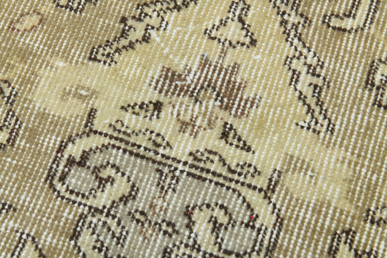 Handmade Vintage Area Oushak Rug