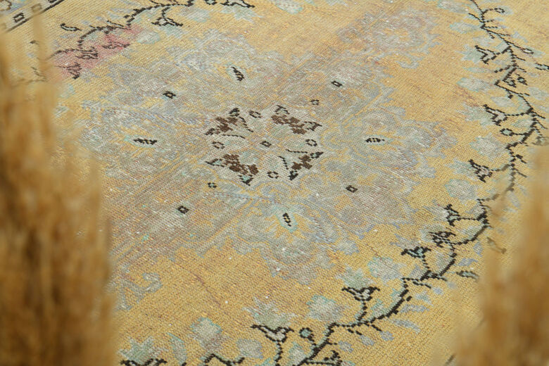 Authentic Vintage Area Anatolian Rug