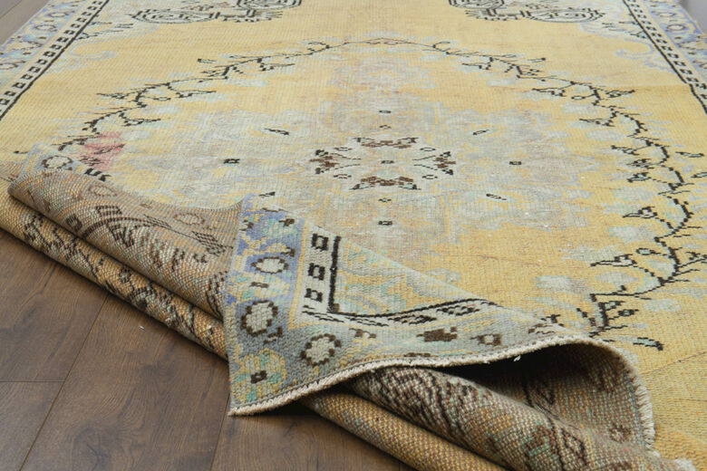 Authentic Vintage Area Anatolian Rug