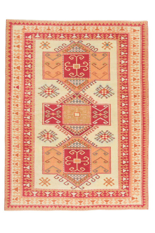 Colorful Vintage Handwoven Rug