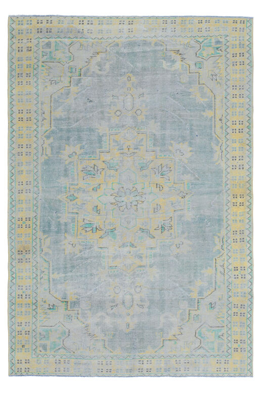Handmade Vintage Oushak Area Rug