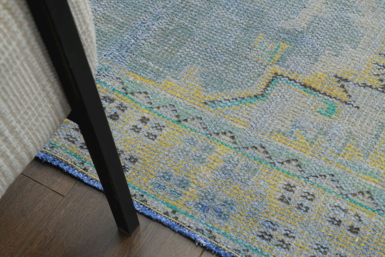 Handmade Vintage Oushak Area Rug