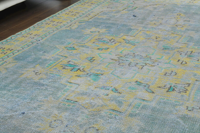 Handmade Vintage Oushak Area Rug