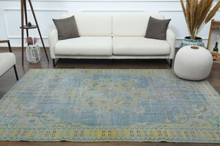 Handmade Vintage Oushak Area Rug - Thumbnail