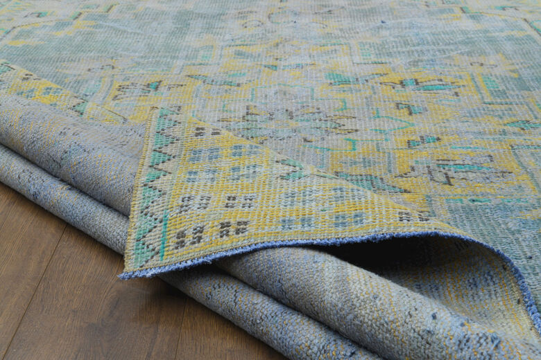 Handmade Vintage Oushak Area Rug