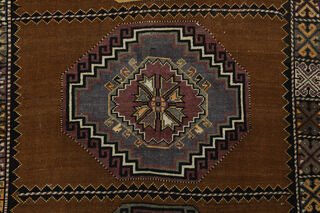 Unique Brown Vintage Area Rug - Thumbnail