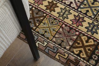 Unique Brown Vintage Area Rug - Thumbnail