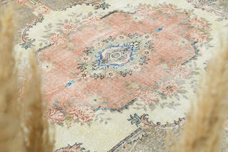 Handmade Vintage Large Area Rug - Thumbnail