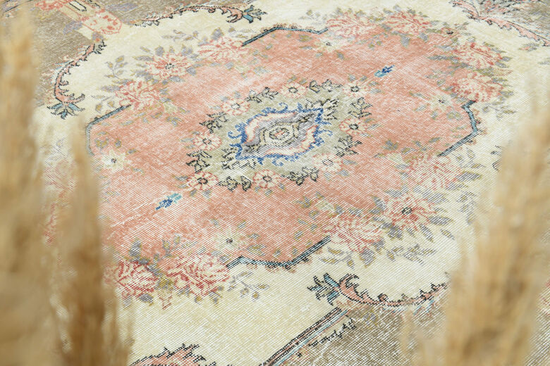 Handmade Vintage Large Area Rug