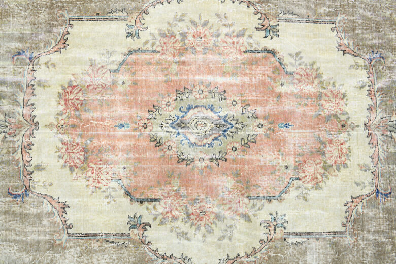 Handmade Vintage Large Area Rug