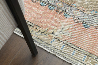 Handmade Vintage Large Area Rug - Thumbnail