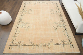 Neutral Vintage Turkish Rug - Thumbnail