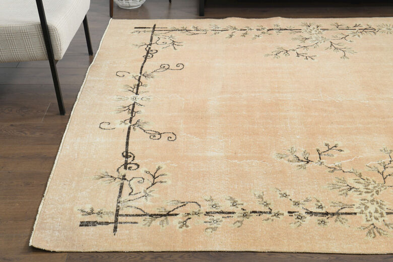 Neutral Vintage Turkish Rug