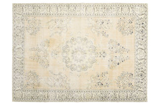 Neutral Large Turkish Vintage Rug - Thumbnail