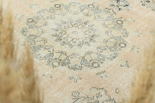 Neutral Large Turkish Vintage Rug - Thumbnail