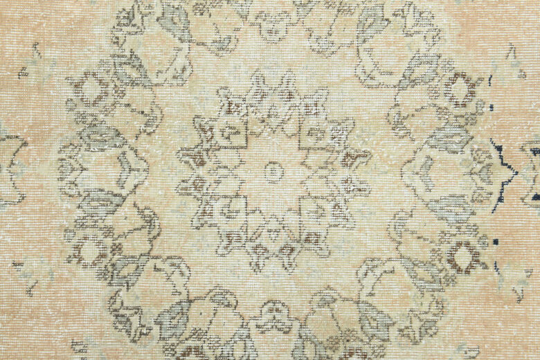 Neutral Large Turkish Vintage Rug