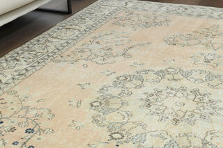 Neutral Large Turkish Vintage Rug - Thumbnail