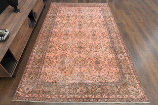 Floral Vintage Turkish Rug - Thumbnail