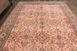 Floral Vintage Turkish Rug - Thumbnail