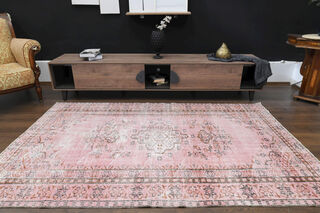  Large Vintage Oushak Rug - Thumbnail