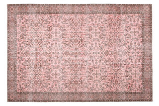 Floral Vintage Turkish Hereke Rug - Thumbnail
