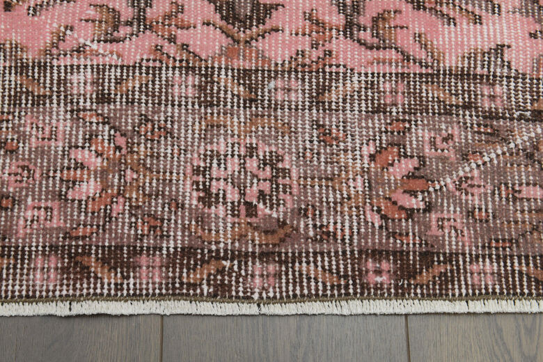 Floral Vintage Turkish Hereke Rug