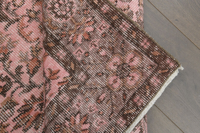 Floral Vintage Turkish Hereke Rug