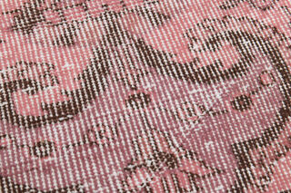 Vintage Turkish Anatolian Pink Rug - Thumbnail