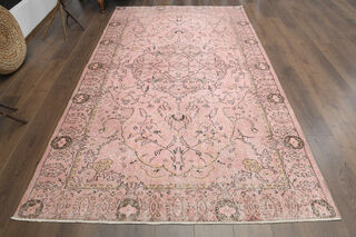 Handmade Vintage Large Area Rug - Thumbnail