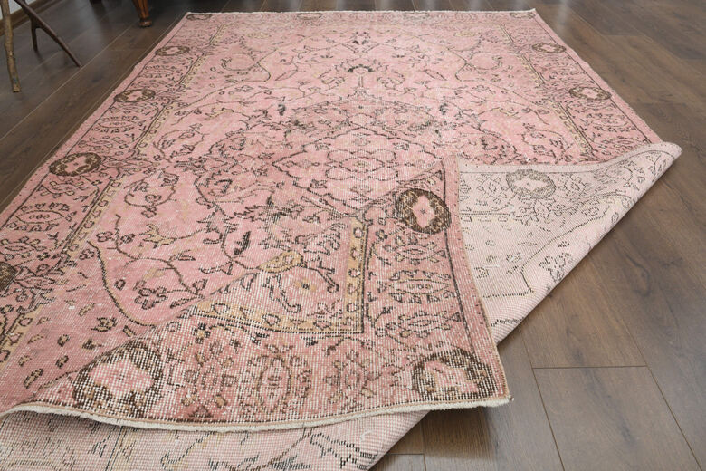 Handmade Vintage Large Area Rug