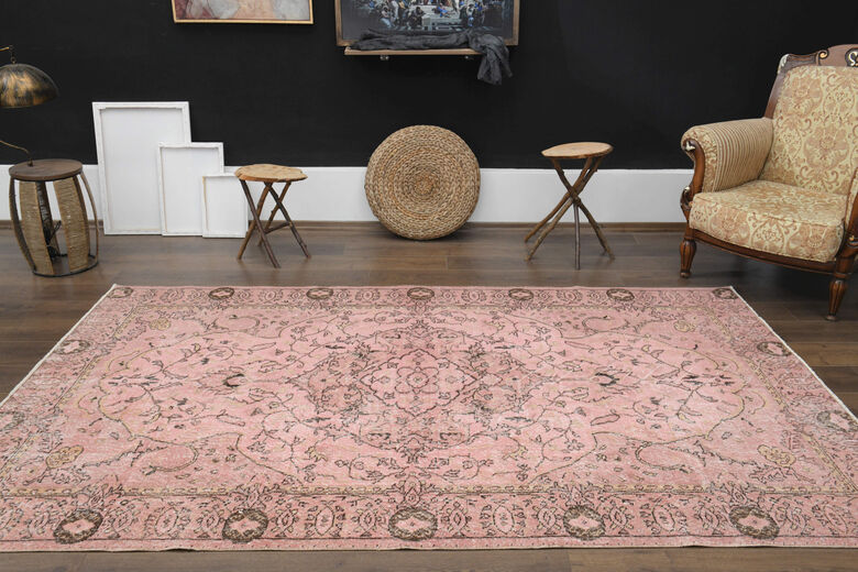 Handmade Vintage Large Area Rug