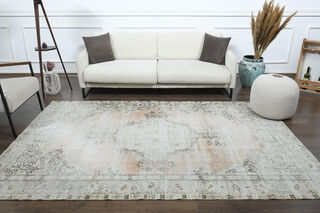 Faded Orange Area Anatolian Rug - Thumbnail