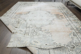Faded Orange Area Anatolian Rug - Thumbnail