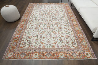 Handmade Vintage Large Area Rug - Thumbnail