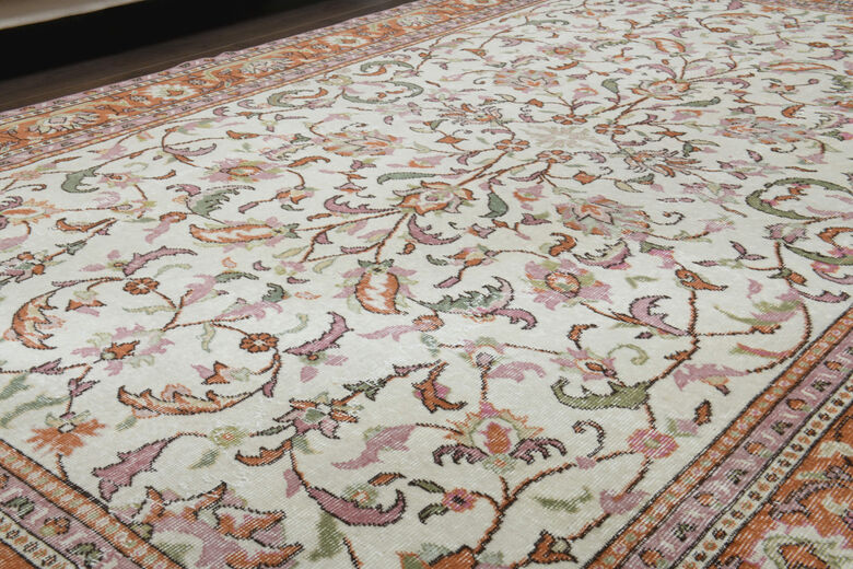 Handmade Vintage Large Area Rug