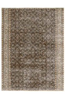 Antique Brown Beige Rug - Thumbnail