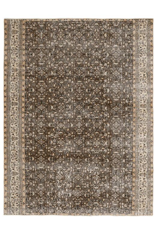 Antique Brown Beige Rug