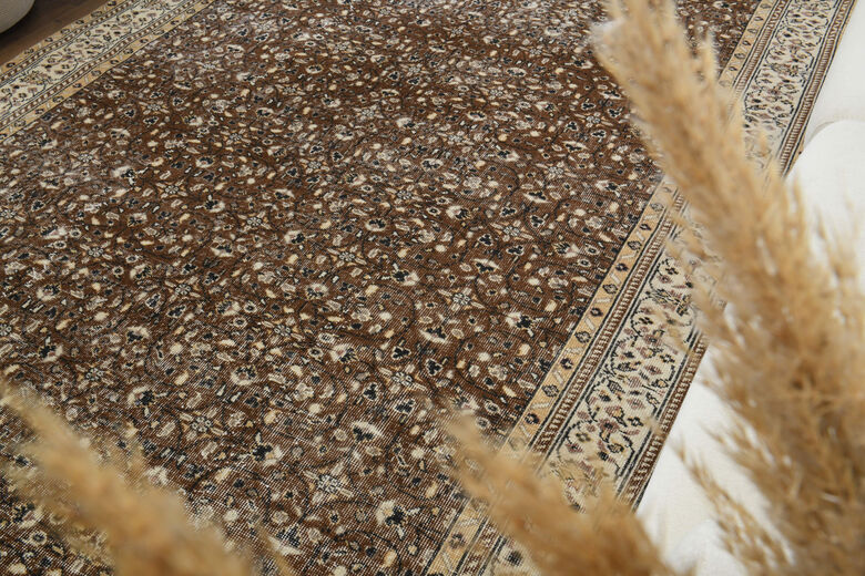 Antique Brown Beige Rug