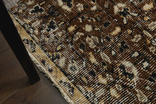 Antique Brown Beige Rug - Thumbnail