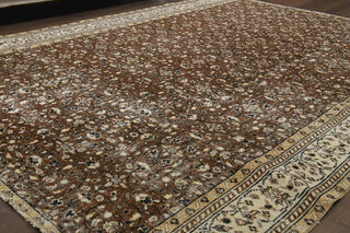 Antique Brown Beige Rug - Thumbnail