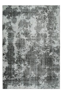 Distressed Black Gray Anatolian Rug - Thumbnail