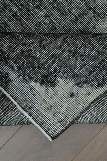 Distressed Black Gray Anatolian Rug - Thumbnail
