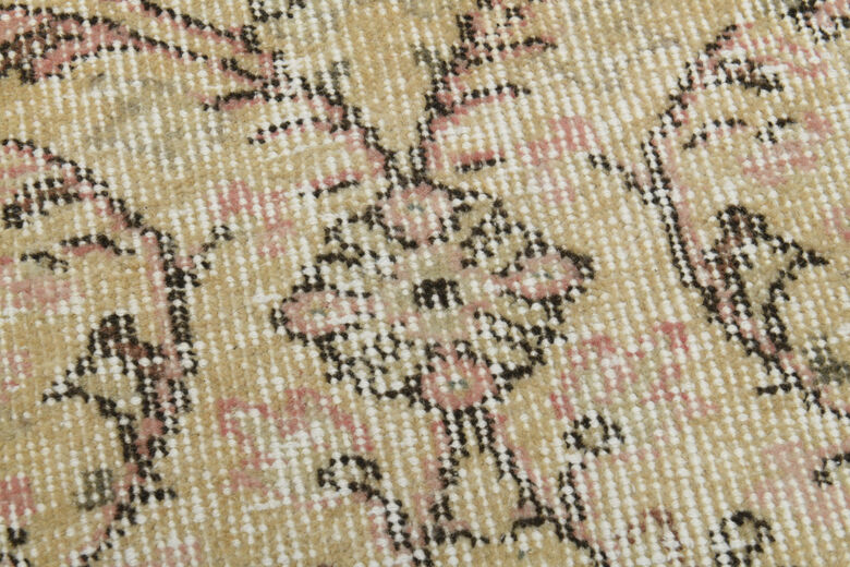 Floral Beige Brown Rug