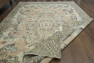 Handmade Orange Green Anatolian Rug - Thumbnail